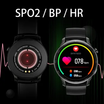 SENBONO MAX2 Moških Pametno Gledati Krog Polni, Zaslon na Dotik, 24 Športne Smartwatch IP68 Vodotesen Fitnes Tracker za IOS Android Huawei